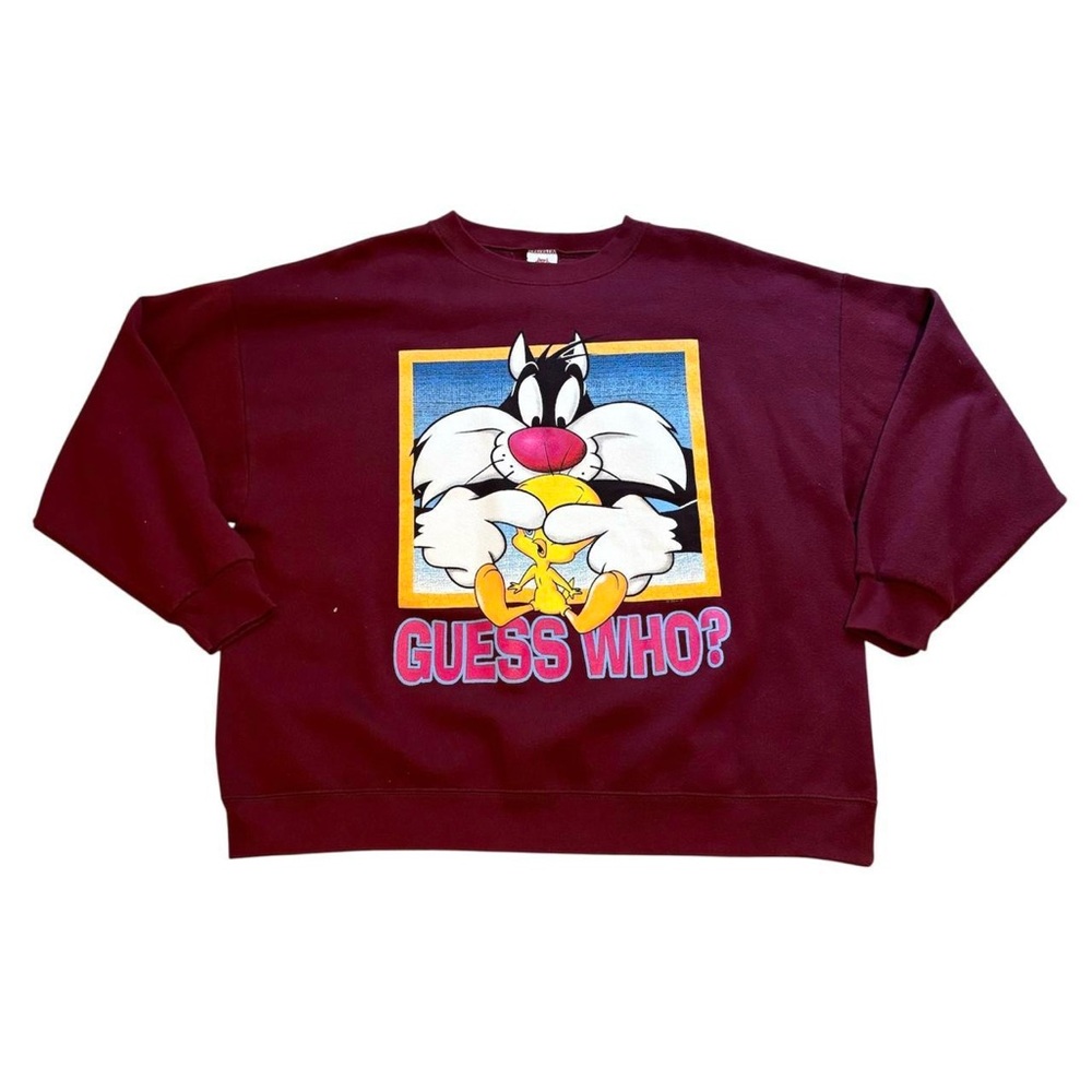 Vintage 90s Looney Tunes Tweety & Sylvester Graphic Crewneck Sweatshirt
